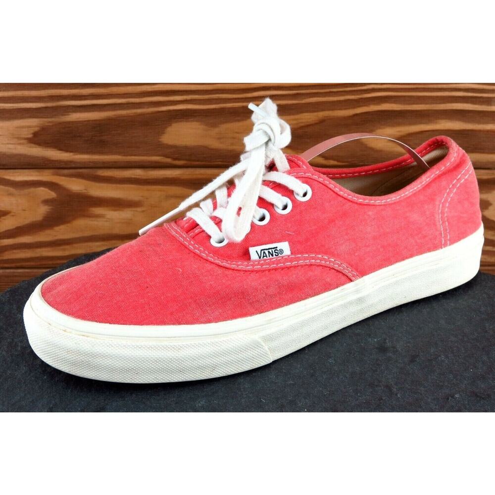 VANS Size 8 M‎ Salmon Lace Up Skateboarding Fabric Women Shoe